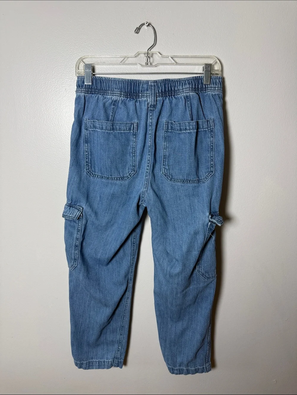 GAP Light Blue Cargo Joggers with Drawstring Size Small